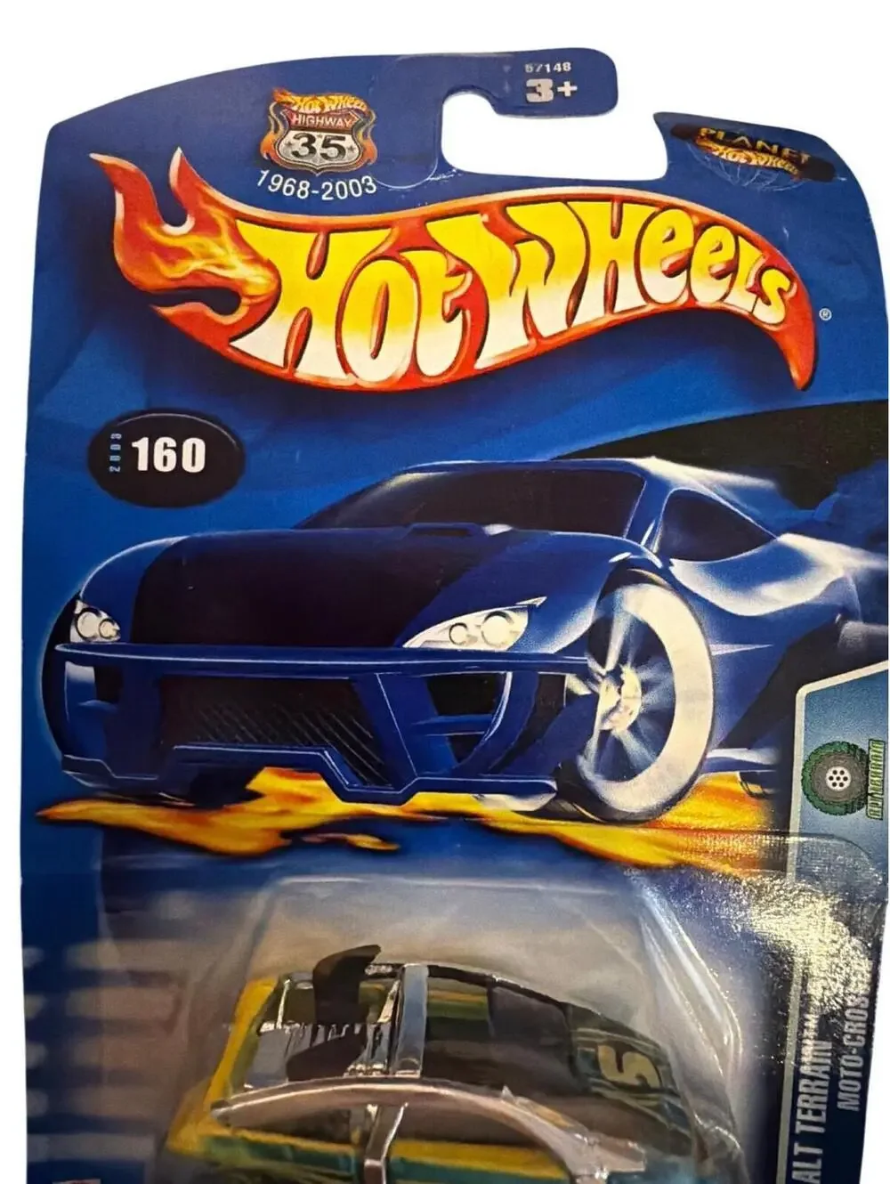 Hot Wheels Moto-Crossed 5/10 Die-Cast Car In Blister Pack All Terrain Model 1:64